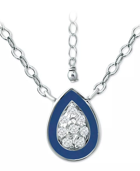 Giani Bernini Women's Cubic Zirconia & Enamel Teardrop Necklace | Giani Bernini in Lebanon