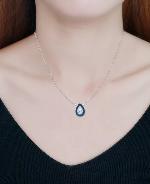 Giani Bernini Women's Cubic Zirconia & Enamel Teardrop Necklace | Giani Bernini in Lebanon
