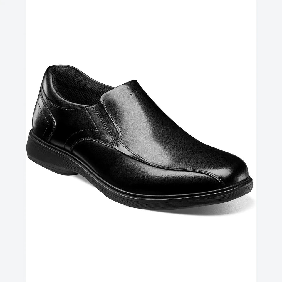 Nunn Bush Men's Black Kore Pro Bicycle Toe Slip-On Loafers