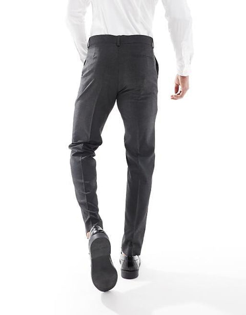 Asos Design Men's Dark Grey Trousers ANF3419