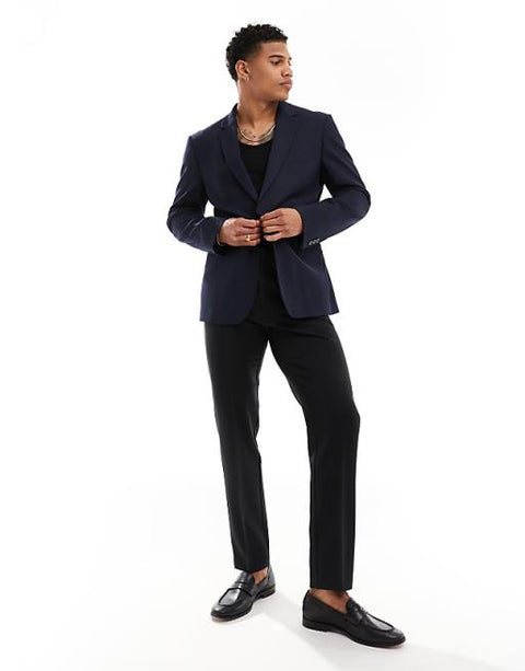 Asos Design Men's Navy Slim Blazer ANF3357