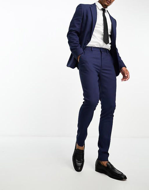 ASOS DESIGN  Men's Navy Blue Skinny Trouser ANF2400