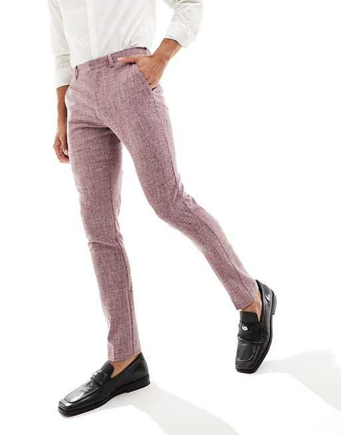 Asos Design Men's Burgundy Suit Trouser ANF2365