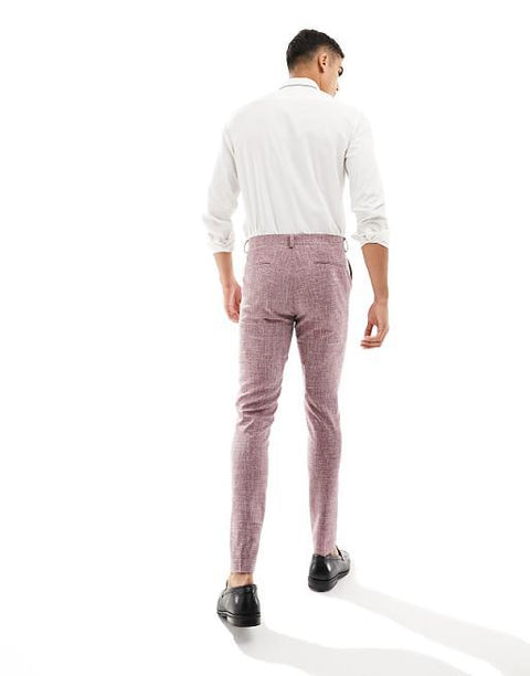 Asos Design Men's Burgundy Suit Trouser ANF2365