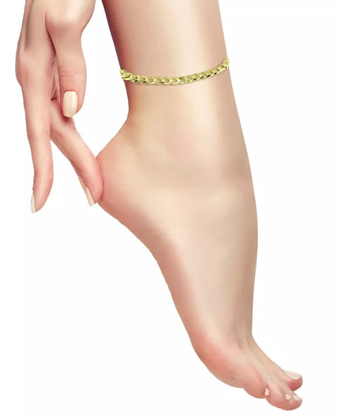 Giani Bernini Women's Gold Curb Link  Anklet | Giani Bernini In Lebanon