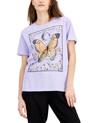 Love Tribe Women's Purple t-Shirt ABF648(ft14)