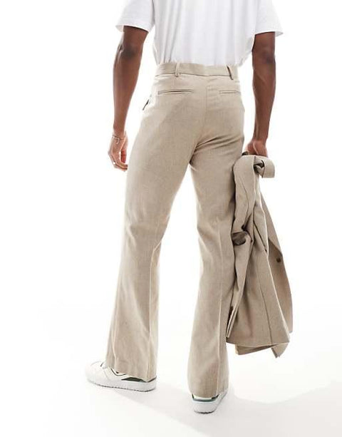 Asos Design Men's Beige Trouser ANF3337