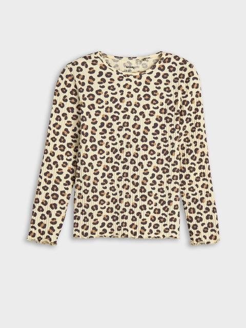 Sinsay Girl's Leopard/Brown Long-Sleeve Blouse | Sinsay In Lebanon