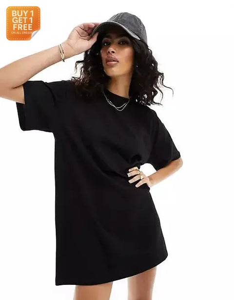 Asos Design Women's Black Dress ANF1930