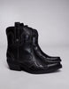 Steve Madden Women’s Black Leather Western Ankle Boots | Steve Madden in Lebanon