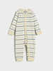 AYA Sinsay boys off white stripped and blue printed 2 pack overalls
