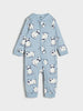 AYA Sinsay boys off white stripped and blue printed 2 pack overalls