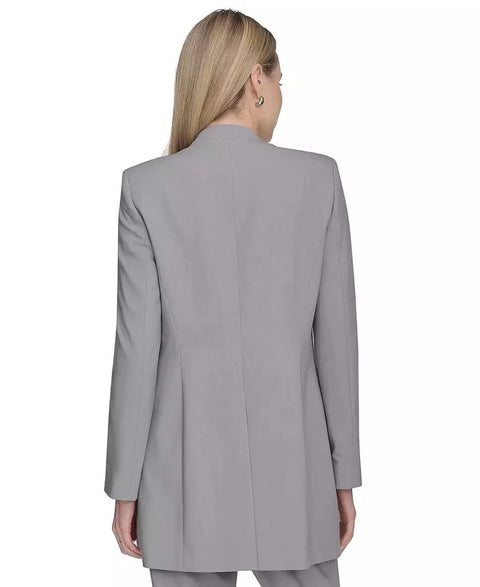 Calvin Klein Women's Gray Open Front Topper Jacket With Tapered Leg Pant Set|Calvin Klein In Lebanon