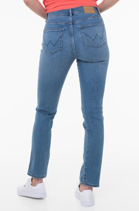 Wrangler Women's Blue Slim 610 High Rise Jeans | Wrangler In Lebanon