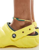 Crocs Men's Yellow Classic Lined Overpuff Clogs Slippers | Crocs footlocker in Lebanon