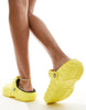 Crocs Men's Yellow Classic Lined Overpuff Clogs Slippers | Crocs footlocker in Lebanon