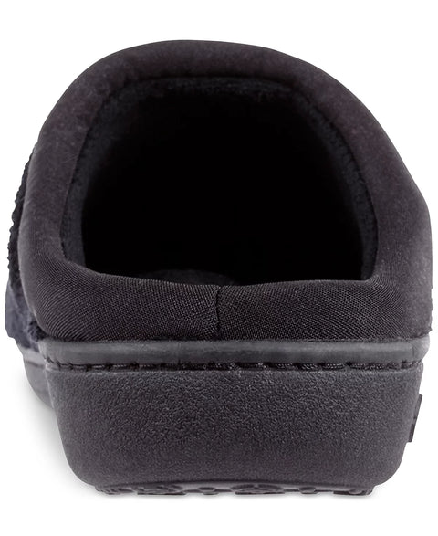 Isotoner Signature Women's Black Microterry Pillowstep Slippers With Satin Trim | Isotoner Signature In Lebanon