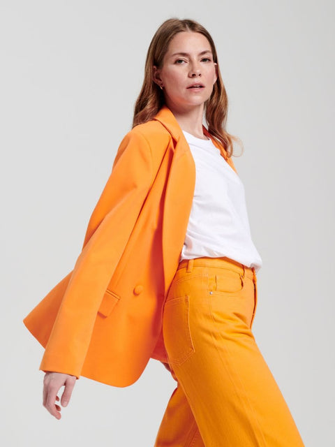 Sinsay Women's Orange High Waist Wide Leg Jeans | Sinsay In Lebanon