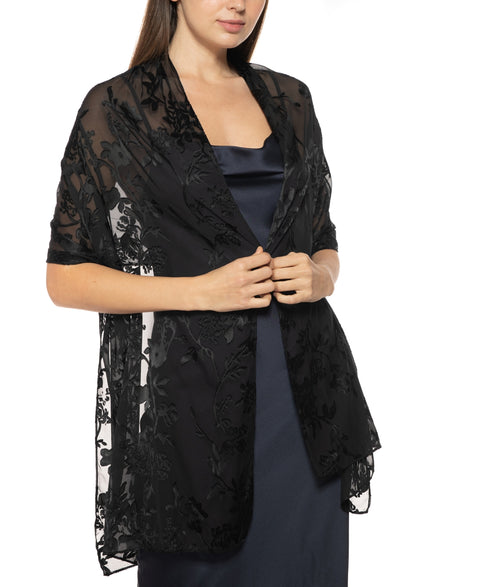 I.N.C. International Concepts Women's Black Floral Evening Wrap Cardigan  | I.N.C. International Concepts  in Lebanon