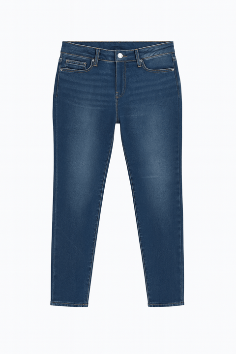 Forever 21 Women's Blue High-Rise Tapered Leg Jeans |Forever 21 In Lebanon