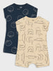 Sinsay Baby Boys’ Crocodile and Bear Romper 2-Pack | Sinsay in Lebanon