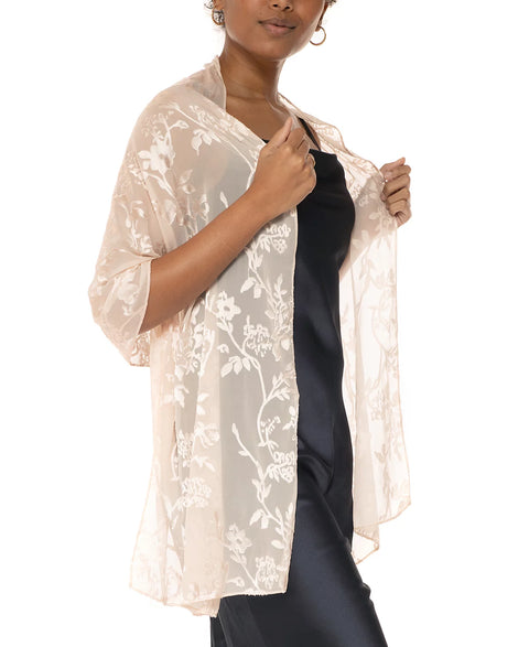 I.N.C. International Concepts Women's Blush Floral Evening Wrap Scarf | I.N.C. International Concepts In Lebanon