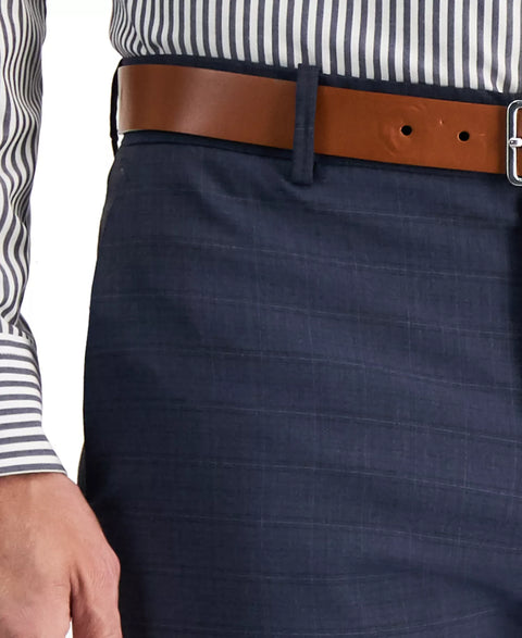 Perry Ellis Portfolio Men's Navy Slim-Fit Stretch Check Dress Pants | Perry Ellis Portfolio In Lebanon