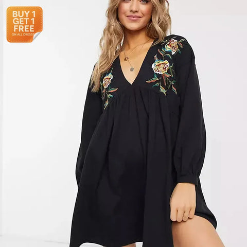 Asos Design Maternity Women's Black Dress ANF1054