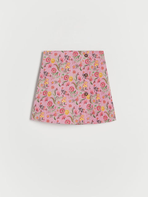 Reserved Girl's Light Purple Floral Skirt | Reserved In Lebanon