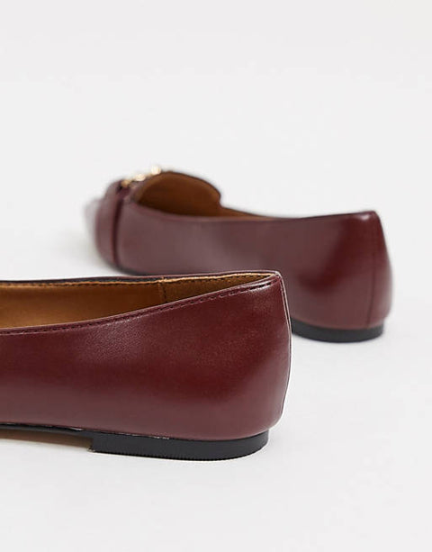 ASOS Design Women's Burgundy Casual Shoes ANS77 shr