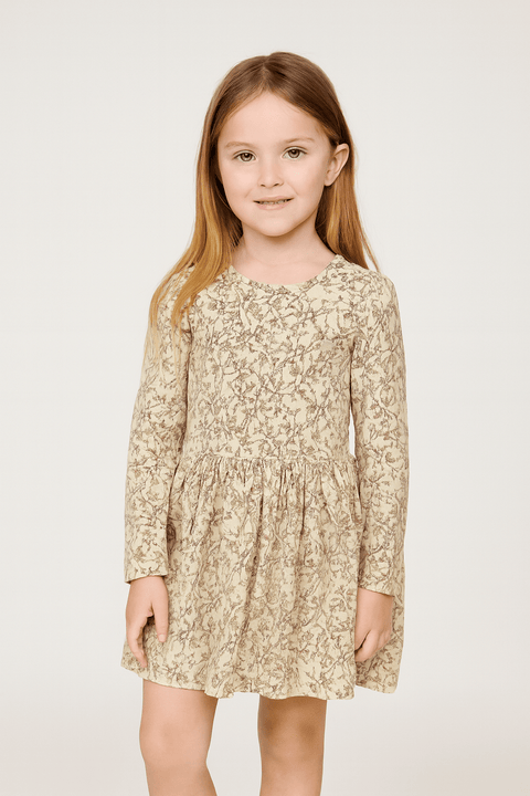 POMPdeLUX Girl's Mushroom/Lilac  Jersey  Dress  |POMPdeLUX in Lebanon