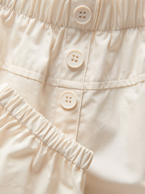 Reserved Baby Girl's Beige Elasticated Waist Jogger | Reserved In Lebanon