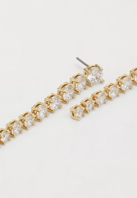 Marchesa Women's Gold Linear Earrings | Marchesa In Lebanon