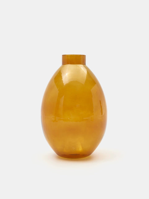 Sinsay Amber Brown Glass Standing Vase | Sinsay In Lebanon