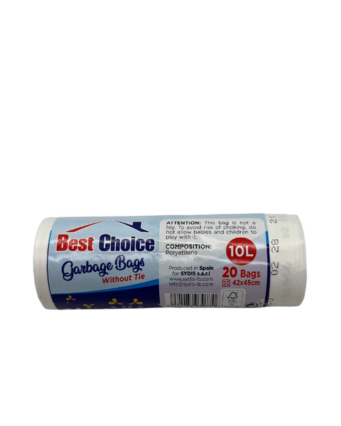 Best Choice Garbage Bags Without Tie 20 Bags