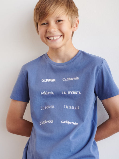Sinsay Boy's Navy Blue T-shirt With Print | Sinsay In Lebanon