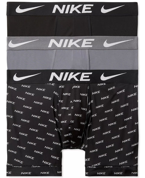 Nike Men's Black / Gray  3-Pack DRI-Fit Essential Micro Boxer Briefs  | Nike In Lebanon