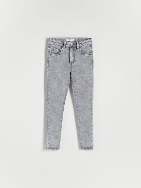 Reserved Girl's Grey Skinny Elastic Jeans | Reserved In Lebanon