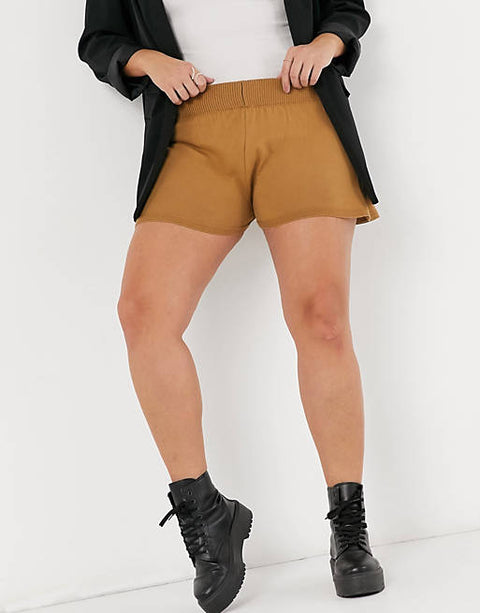 Fashionkilla Women's  Brown Short  AMF2163