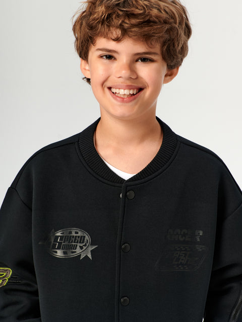 Sinsay Boy's Black Baseball Jacket | Sinsay In Lebanon