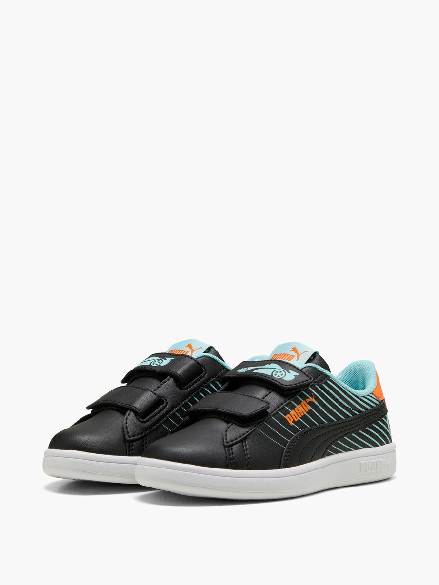Puma Boy's Black Multi Smach 3.0 Poised 2 Race V PS Sneakers