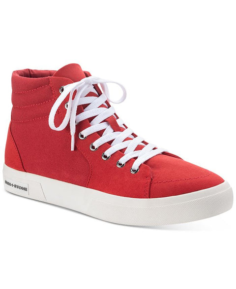 Sun & Stone Men's Red Jett High-Top Sneakers ACS304(shoes59,60,57) shr