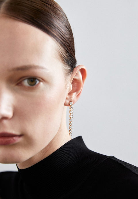 Marchesa Women's Gold Linear Earrings | Marchesa In Lebanon