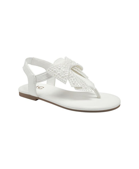INC International Concepts Girl's White Lila Sandal ACS1095