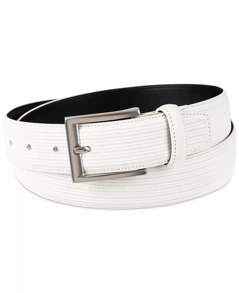 Alfani Men's White Faux-Suede Belt | Alfani In Lebanon