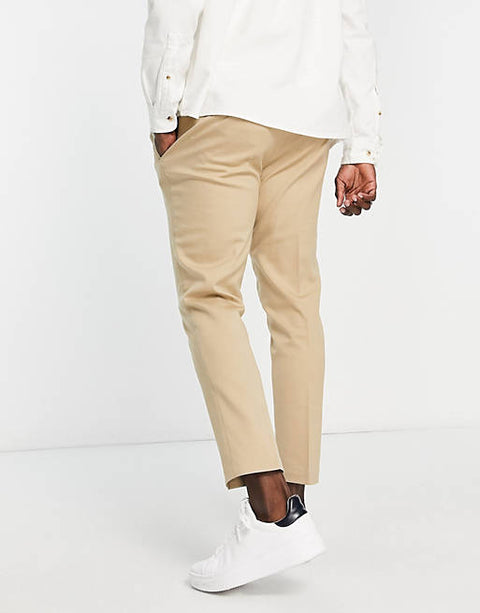 Asos Design Men's Beige Trouser ANF428 (LR51) (SHR)