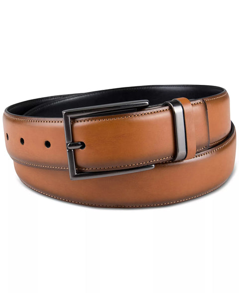 Alfani  Men's Brown Burnished Edge and Metal Loop Belt |Alfani  in Lebanon