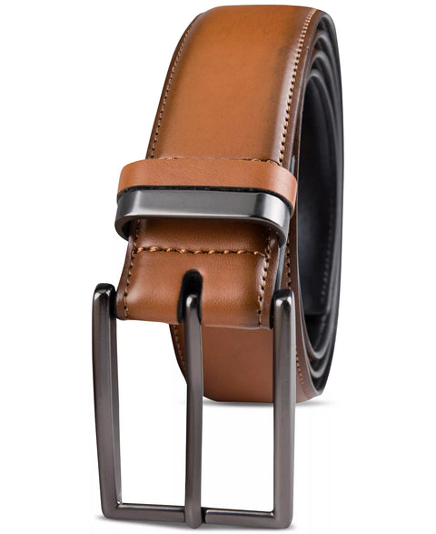 Alfani  Men's Brown Burnished Edge and Metal Loop Belt |Alfani  in Lebanon