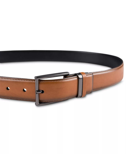 Alfani  Men's Brown Burnished Edge and Metal Loop Belt |Alfani  in Lebanon