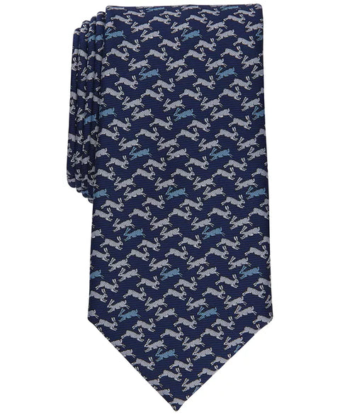 Club Room Mens Cocuzzo Rabbit Tie Navy OS ABL111 SHR,